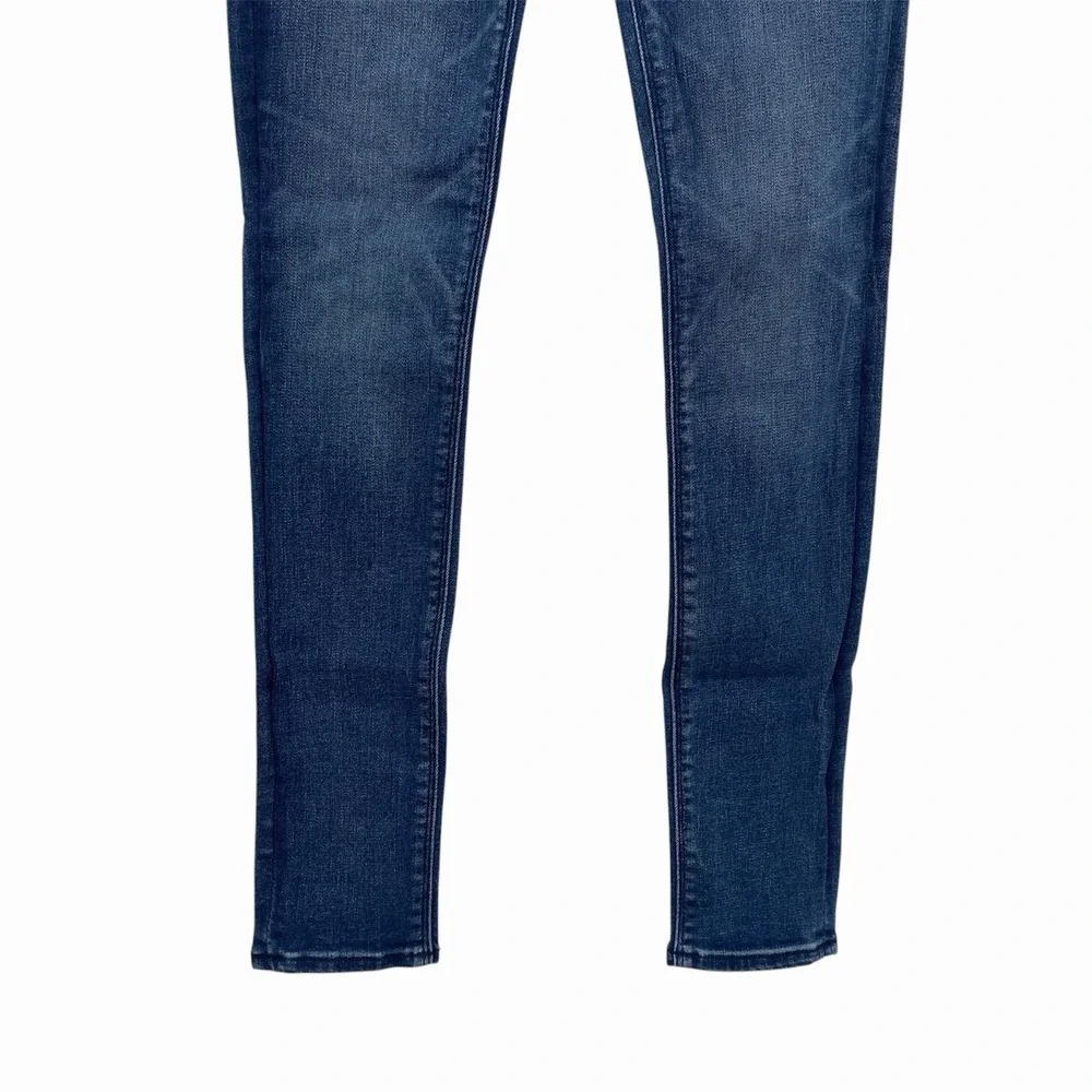 Express‎ Denim Perfect Lift Mid Rise Ankle Legging Size 0 Regular Medium Wash